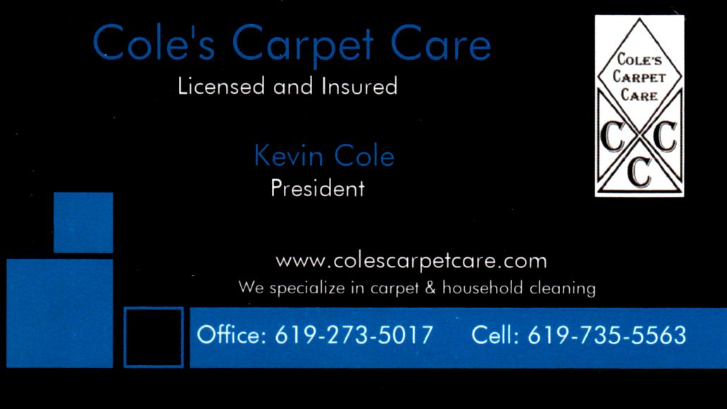 Cole's Carpet Care